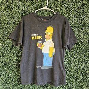 Mens Large Vintage Homer Mmm... Beer Tshirt